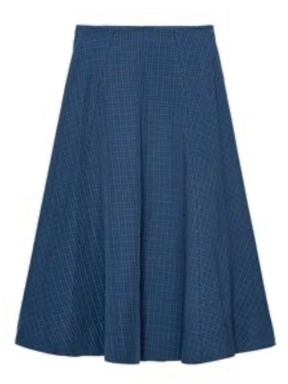 Zara Checked A-Line Midi Skirt new no tags size 28